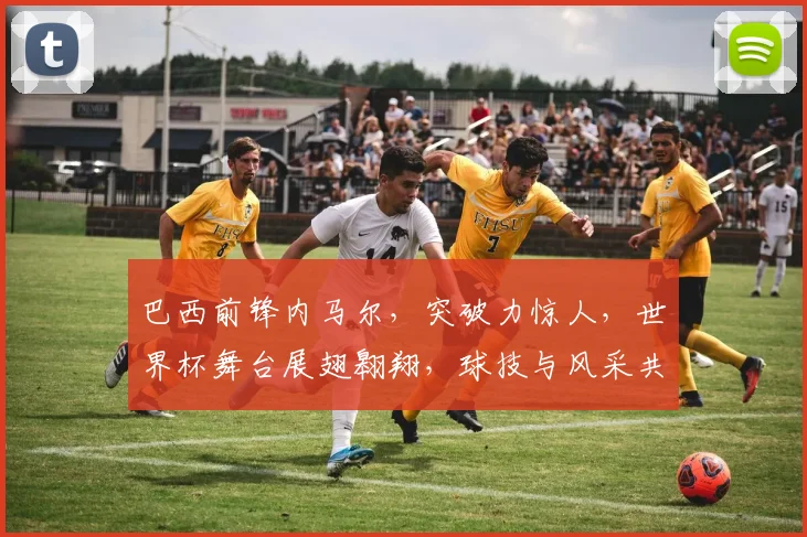 巴西前锋内马尔，突破力惊人，世界杯舞台展翅翱翔，球技与风采共舞，实力非凡。